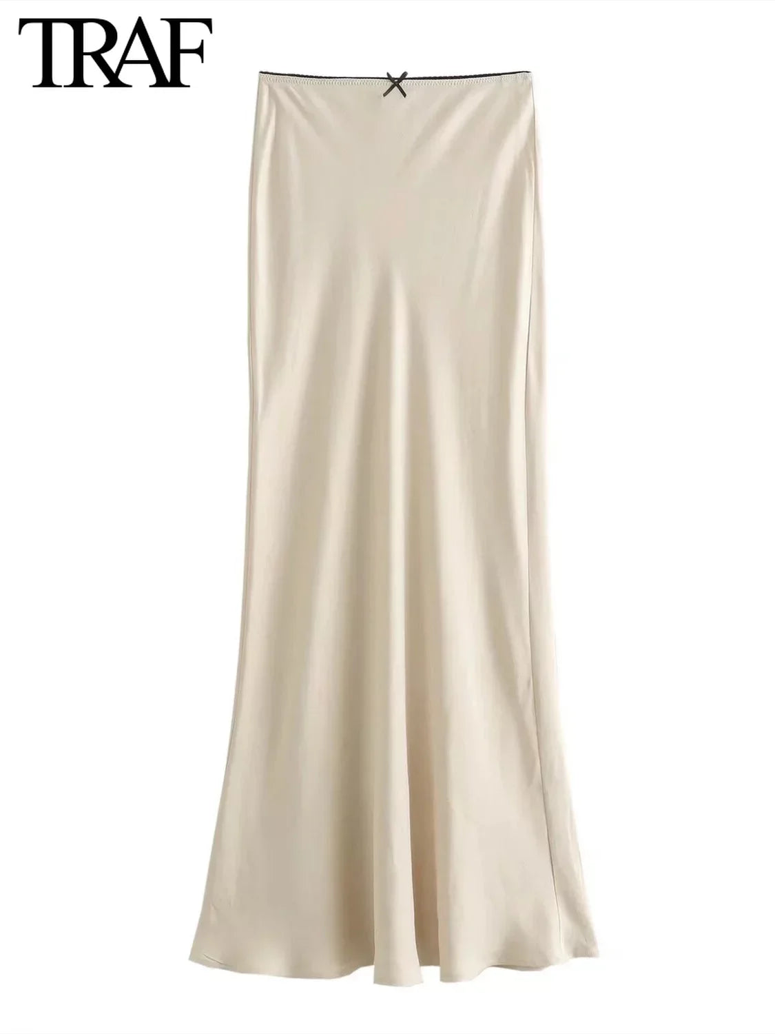 traf satin bow decoration top - 2024 spring fashion
