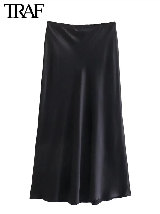 TRAF Satin Bow Decoration Top - 2024 Spring Fashion