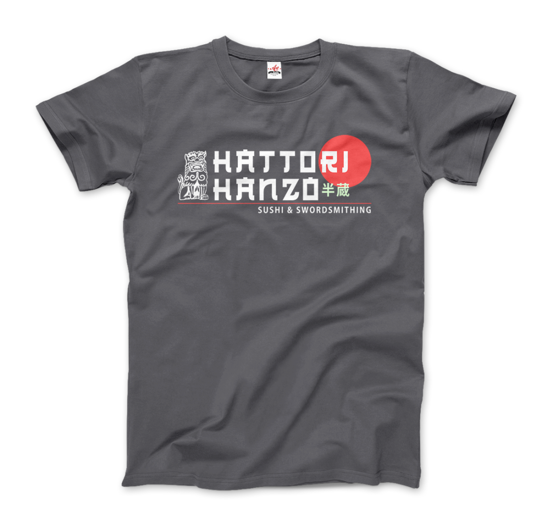 hattori hanzo, sushi and swordsmithing from kill bill t-shirt