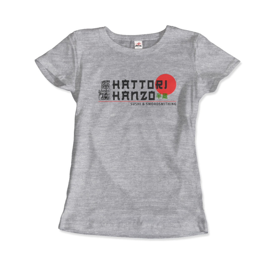 hattori hanzo, sushi and swordsmithing from kill bill t-shirt