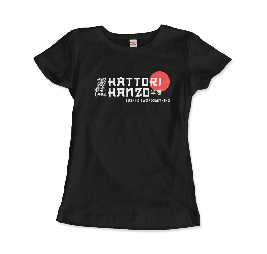 hattori hanzo, sushi and swordsmithing from kill bill t-shirt