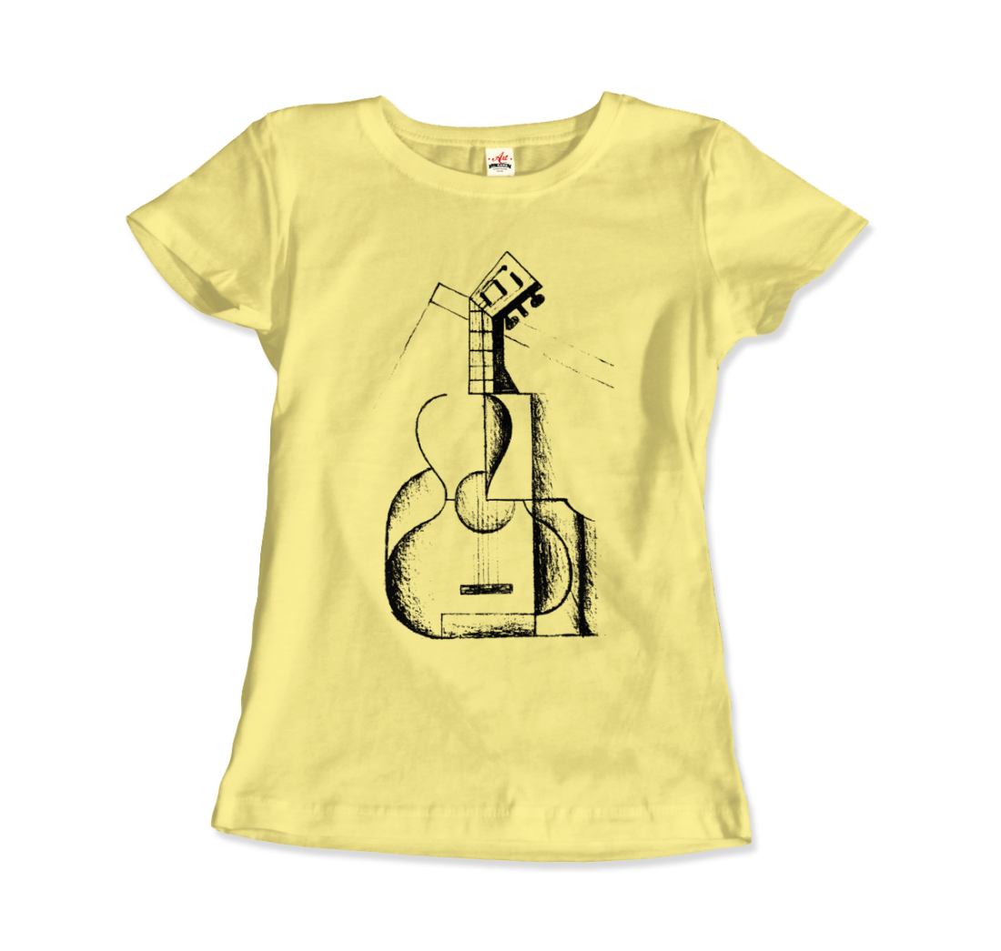 juan gris the guitar 1912 artwork t-shirt