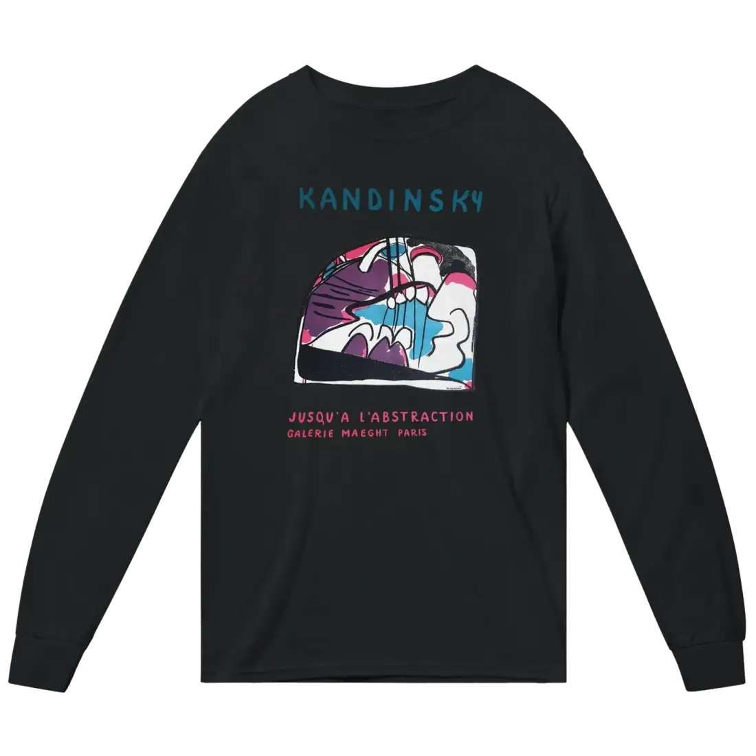 kandinsky - jusqu'a l'abstraction 1960 artwork long sleeve shirt