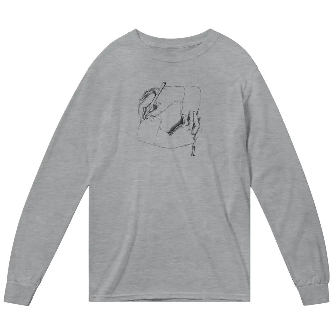 MC Escher Hand Drawing Hand Art T-Shirt Long Sleeve Shirt