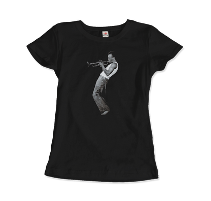 Miles Davis Playing his Trumpet Artwork T-Shirt