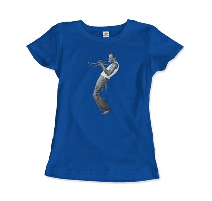 Miles Davis Playing his Trumpet Artwork T-Shirt