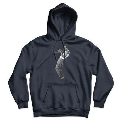 Miles Davis Playing his Trumpet Artwork Unisex Hoodie