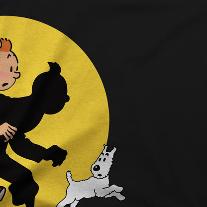 Tričko Tintin a Sněhurka (Milou) zasažené reflektorem