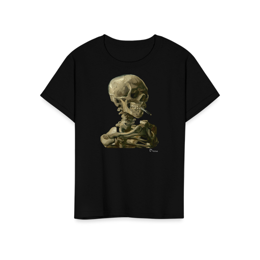 T-shirt Van Gogh « Crâne d'un squelette avec une cigarette allumée » 1886