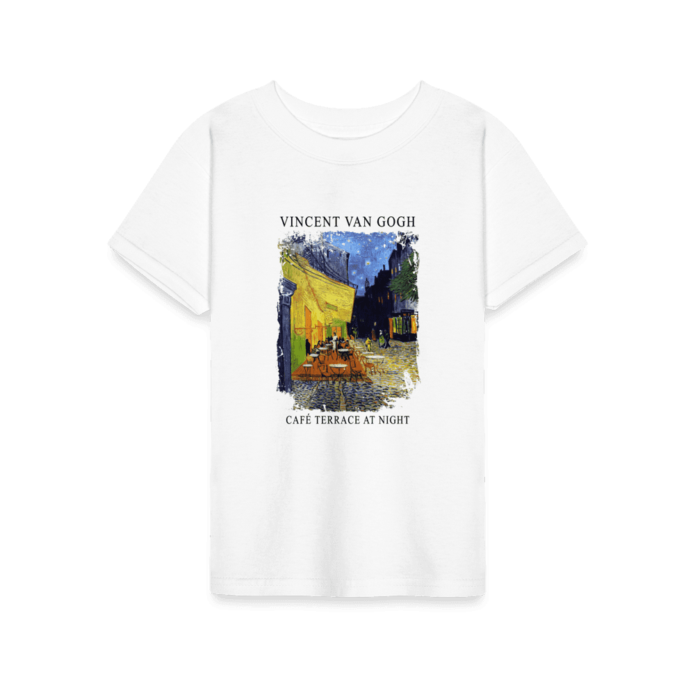 t-shirt vincent van gogh - terrasse de café la nuit, 1888