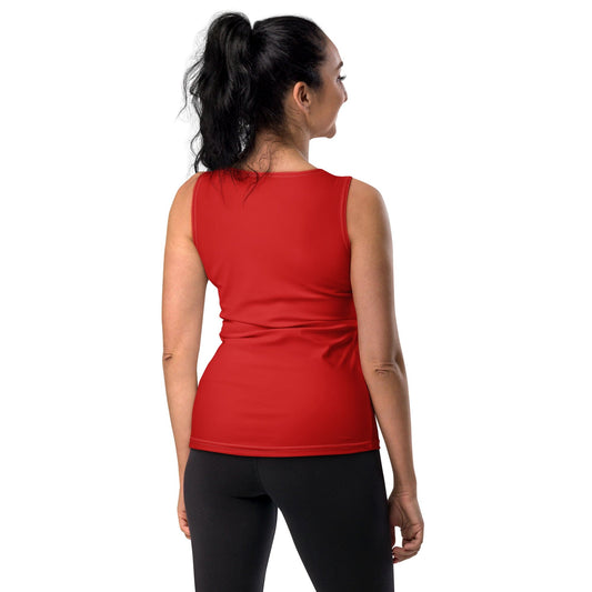 Womens Stretch Fit Tank Top - Red